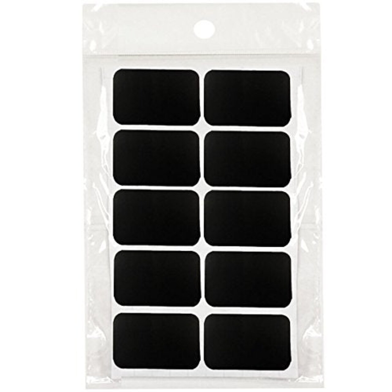 Wrapables Set of 40 Chalkboard Labels / Chalkboard Stickers, 2.25" x 1.25" Rectangle